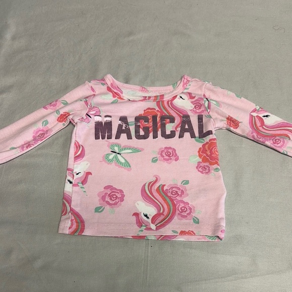 The Children's Place Magical Pink and Green Pajama Set - Picture 3 of 7